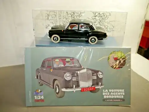 TIM & STRUPPI Tintin bordurischer Mercedes 180  Auto 29943 Moulinsart 1/24