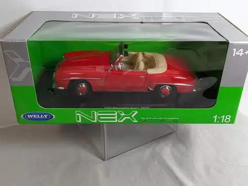 Welly NEX Mercedes Benz 190SL 1955 Rot/Beige    1/18   F17