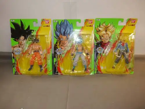 Dragon Ball Evolve 3 Figuren Son Goku Super Saiyan Gogeta Trunks 12cm Bandai KBC