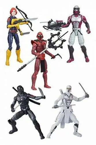 Snake Eyes  G.I. Joe Origins 5 Figuren  2021 Wave 2 Scarlett  Creeper Hasbro KAM