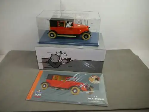 TIM & STRUPPI Tintin rotes Taxi  Modellauto 29925 Moulinsart 1/24