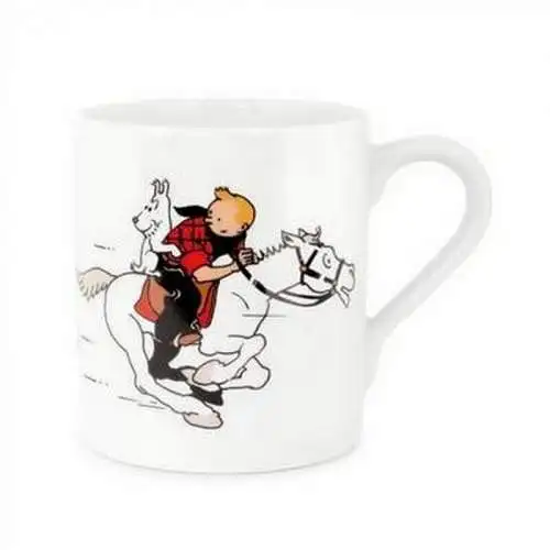 Tintin Tim & Struppi  Set 4x Tasse Soviet Congo Amerika Zigarren b/w + color