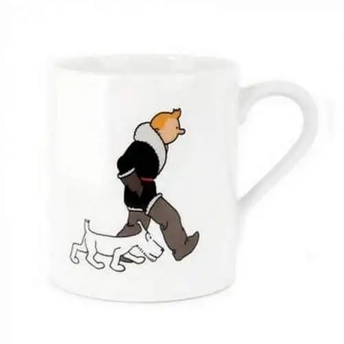 Tintin Tim & Struppi  Set 4x Tasse Soviet Congo Amerika Zigarren b/w + color