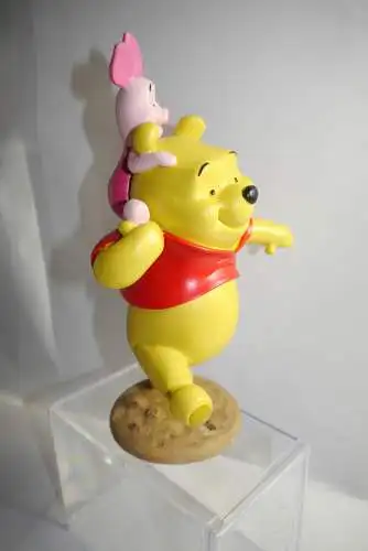 Disney Winnie the Pooh & Piglet  on back  Resin Figur ca. 25cm Rutten