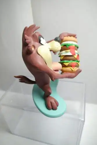 Looney Tunes TAZ eating Hamburger  Resin Figur ca. 14cm Rutten