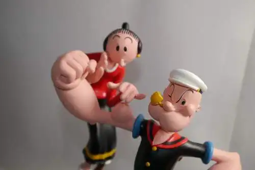 Popeye & Olive swooning  Resin Figur ca. 22cm 2004 Rutten