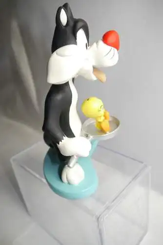 Looney Tunes Sylvester & Tweety Pfanne David Kracov Resin Figur ca. 18cm