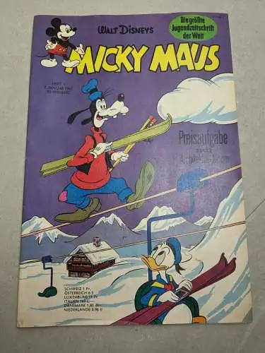 Micky Maus 1967 Nr. 1-52 mit Sammelmarken  Z : 1- / 3  Ehapa B5