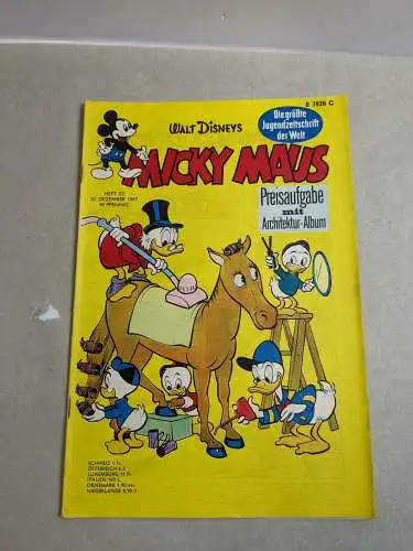 Micky Maus 1967 Nr. 1-52 mit Sammelmarken  Z : 1- / 3  Ehapa B5