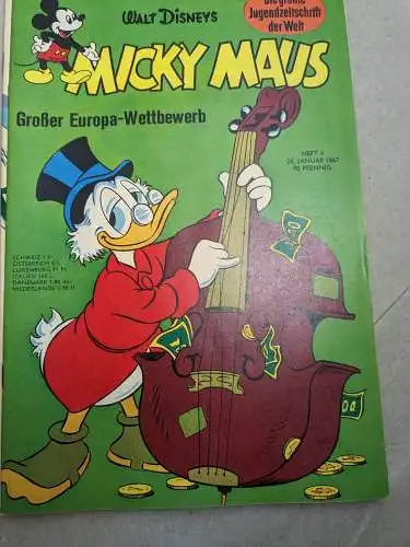 Micky Maus 1967 Nr. 1-52 mit Sammelmarken  Z : 1- / 3  Ehapa B5