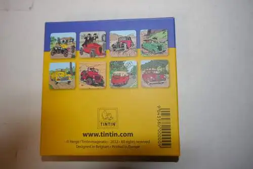 TIM STRUPPI Tintin Untersetzer  Set mit 8 Stück  Auto Motive Congo 4358