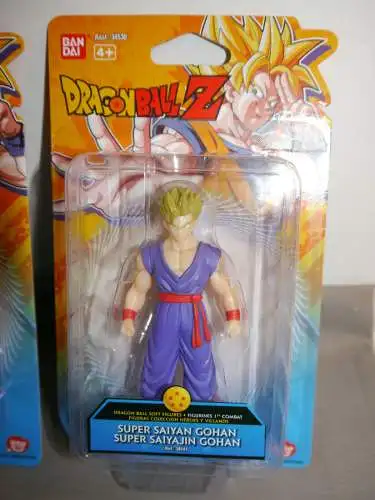 Dragon Ball 4 Figuren Soft Gohan Piccolo Vageta Goku 10cm Bandai KAB