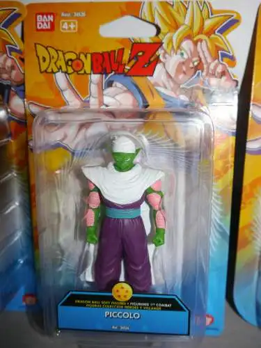 Dragon Ball 4 Figuren Soft Gohan Piccolo Vageta Goku 10cm Bandai KAB