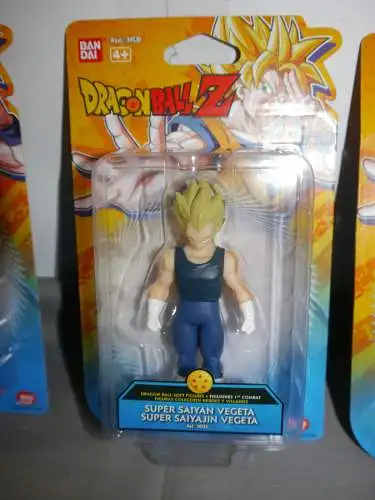 Dragon Ball 4 Figuren Soft Gohan Piccolo Vageta Goku 10cm Bandai KAB