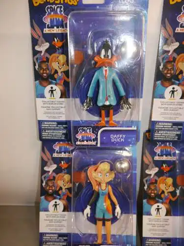 Space Jam 2 Bendyfigs Biegefigur 4 er Set Lola  Duffy Bugs Bunny James KAJ