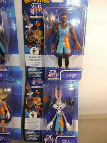 Space Jam 2 Bendyfigs Biegefigur 4 er Set Lola  Duffy Bugs Bunny James KAJ