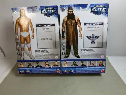 WWE Elite  Bo Dallas & Bray Wyatt Actionfigur Mattel CHT52 + 56  K28