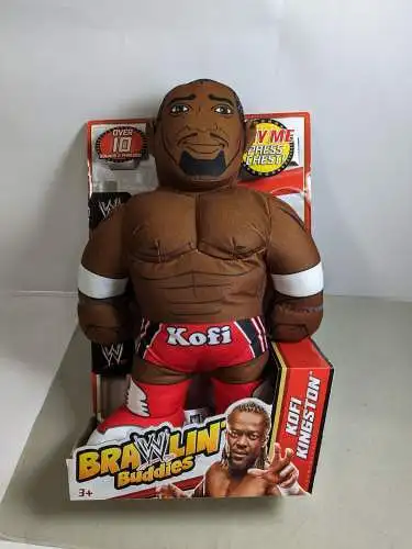 WWE Brawlin Buddies Kofi Kingston ca. 40cm  OVP   Mattel  YOO21  F12