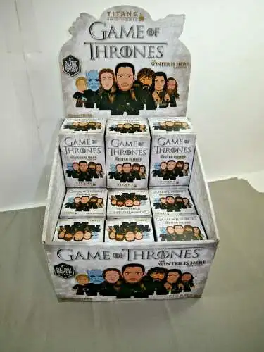 Game of Thrones  12 Figuren mit  Waffen + Box + Display Titans    (K24)