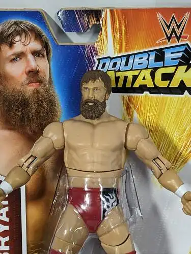 WWE  Double Attack Daniel Bryan  Actionfigur Mattel  CDJ66  K22