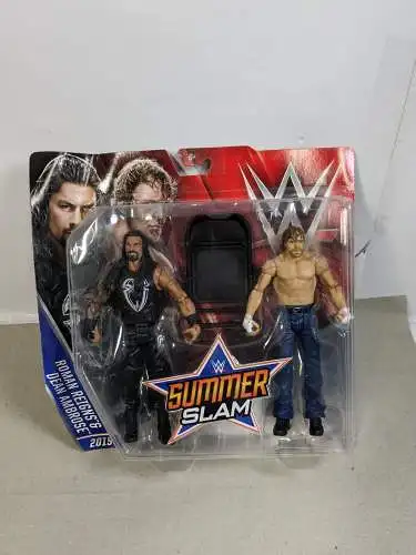 WWE Summer Slam Roman Reigns & Dean Ambrose   Mattel DTF88  K8