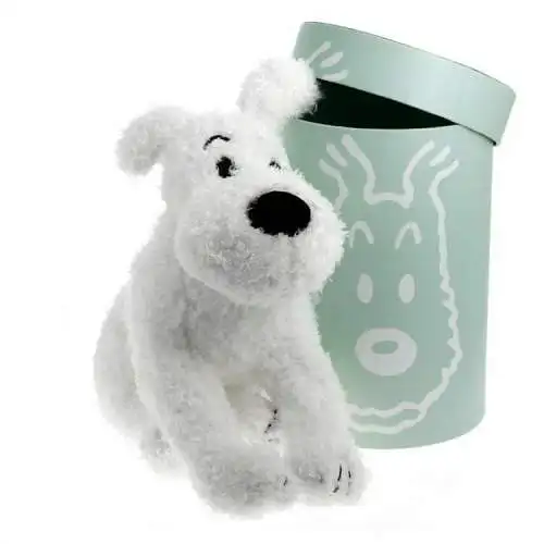 TIM & STRUPPI Tintin Milou  plush Soft MOULINSART ca.37cm in Dose mint 35132