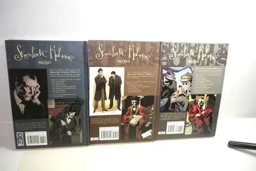 Sherlock Holmes Volume 1 ,2 ,3 IDW Publishing Handcover englisch     B3