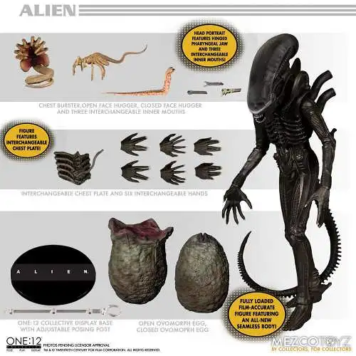 Alien Actionfigur 1/12 Alien 18 cm  Mezco OBQ