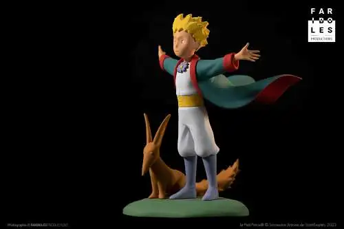 Der kleine Prinz mit Renard  16cm  Le Petit Prince et le renard  lim. Fariboles