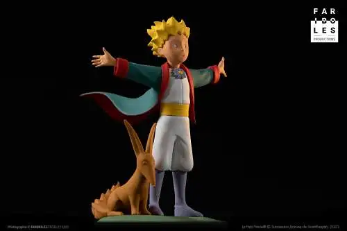 Der kleine Prinz mit Renard  16cm  Le Petit Prince et le renard  lim. Fariboles