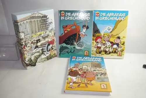 Mosaik  Die Abrafaxe  in Grichenland Band 1-3 im Pappschuber  Z : 1  B9