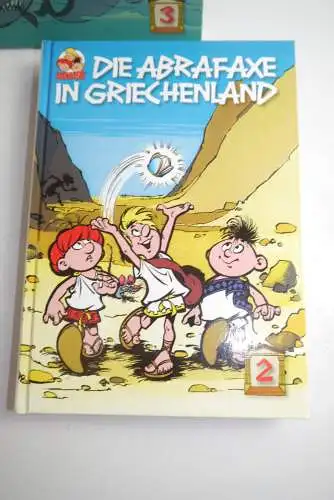 Mosaik  Die Abrafaxe  in Grichenland Band 1-3 im Pappschuber  Z : 1  B9