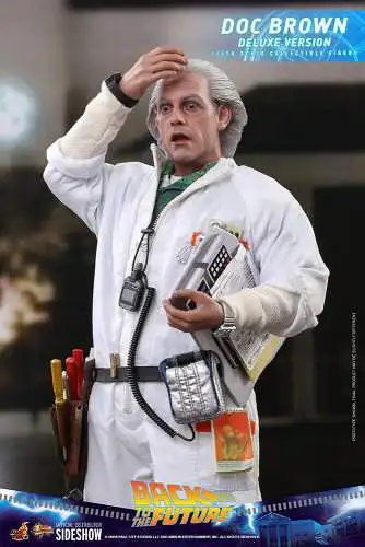 Hot Toys Zurück in die Zukunft Doc Brown  Deluxe Version Movie Masterpiece