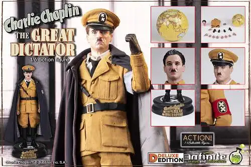 Charlie Chaplin GREAT DICTATOR DLX  28 cm  1/6  RESIN STATUE Infinite Statue LAD