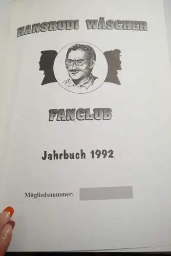 Hansrudi Wäscher Fanclub Jahrbuch 1992 Nr. 1 Hethke HC  Z : 1 -2  B9