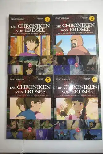 Chroniken von Erdsee  Band 1-4 komplett  Miyazaki Carlsen Deutsch Manga  B7