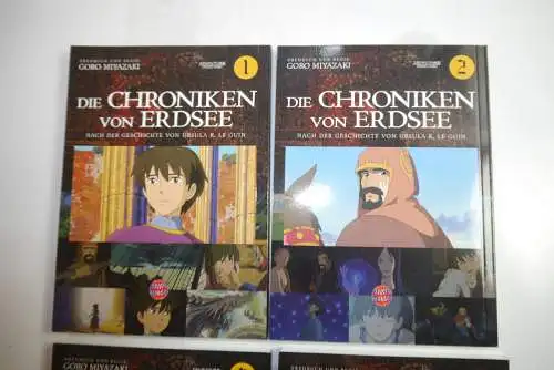 Chroniken von Erdsee  Band 1-4 komplett  Miyazaki Carlsen Deutsch Manga  B7