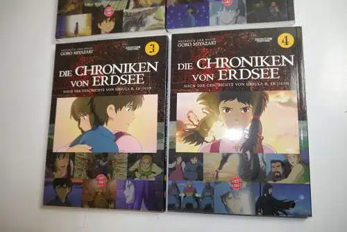 Chroniken von Erdsee  Band 1-4 komplett  Miyazaki Carlsen Deutsch Manga  B7