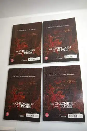 Chroniken von Erdsee  Band 1-4 komplett  Miyazaki Carlsen Deutsch Manga  B7