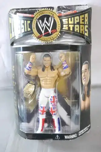 WWE Classic Super Stars Britrish Bulldog   Actionfigur Jakks  K2