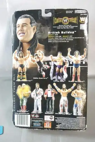 WWE Classic Super Stars Britrish Bulldog   Actionfigur Jakks  K2