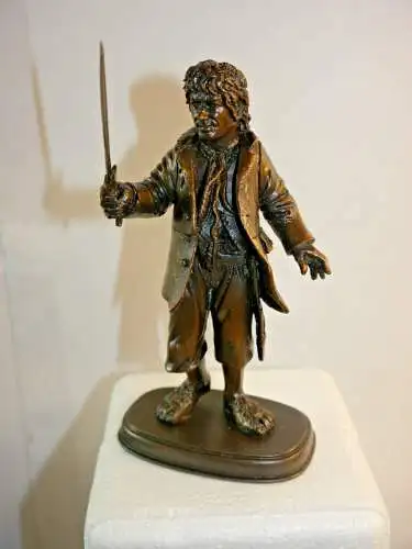 Der Hobbit Bronze Statue Bilbo Beutlin 12 cm Noble Collection  (K39)