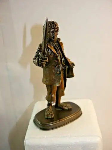 Der Hobbit Bronze Statue Bilbo Beutlin 12 cm Noble Collection  (K39)