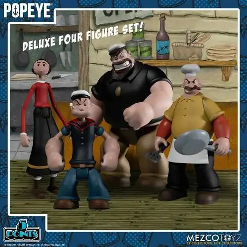 Popeye 5 Points  Deluxe Box Set  Actionfiguren 9 cm Mezco KAE