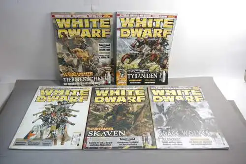 White Dwarf Jahr 2009 / 10 5 x Magazin Nr. 166-169 Tabletop Games Workshop  B5