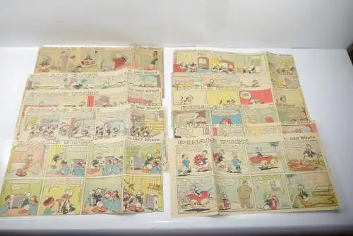 Walt Disney DONALD DUCK Newspaper 11 Comic Strip´s von 1959  halbe Seiten MF16)E