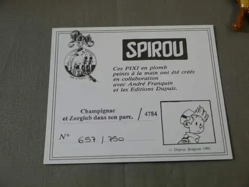 SPIROU & FANTASIO Champignac et Zorglub dans son parc 4784  PIXI Limitiert