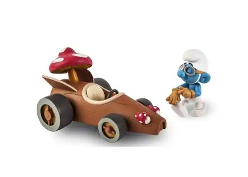 DIE SCHLÜMPFE Smurfs - Der Champion Schlumpfmobil Figur FIGURES & VOUS Neu