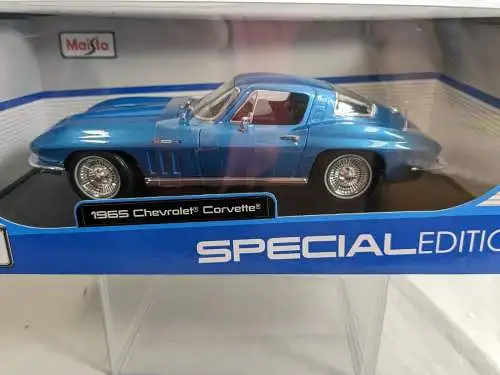 1965 Chevrolet Corvette blau   1/18 Special Edition   Maisto  F30