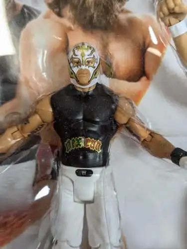 WWE Wrestle Mania Heritage Rey Mysterio &  Bryan Actionfigur Mattel CMT39  K31